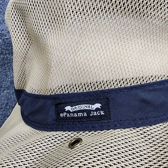 Panama Jack Hat Mens Large Original Mesh Safari Sun Cap Mesh Hunting Hiking - Picture 3 of 10